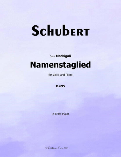 Namenstaglied, by Schubert