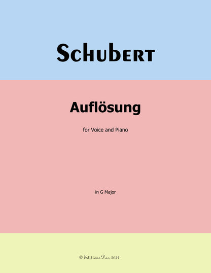 Auflosung, by Schubert