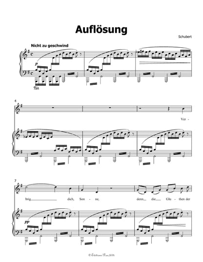 Auflosung, by Schubert