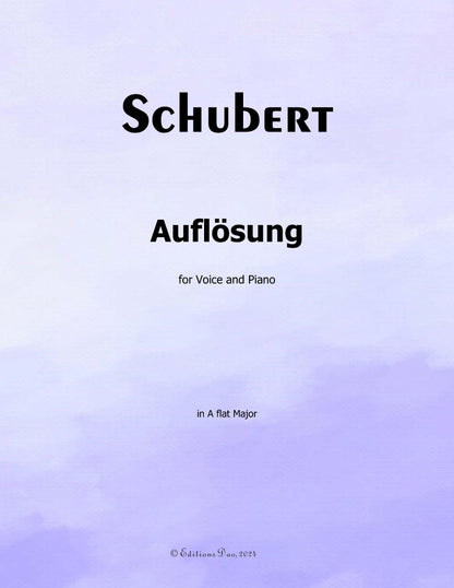 Auflosung, by Schubert