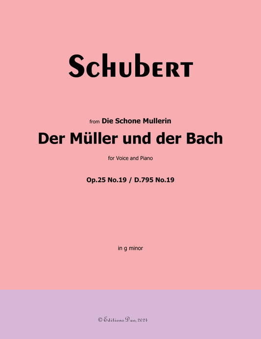 Der Muller und der Bach, by Schubert