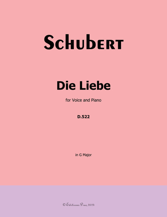 Die Liebe, by Schubert