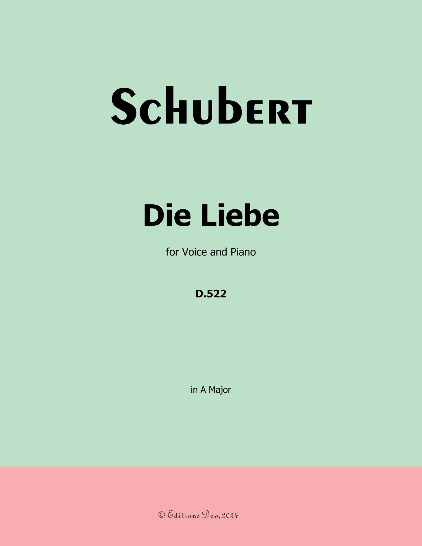 Die Liebe, by Schubert