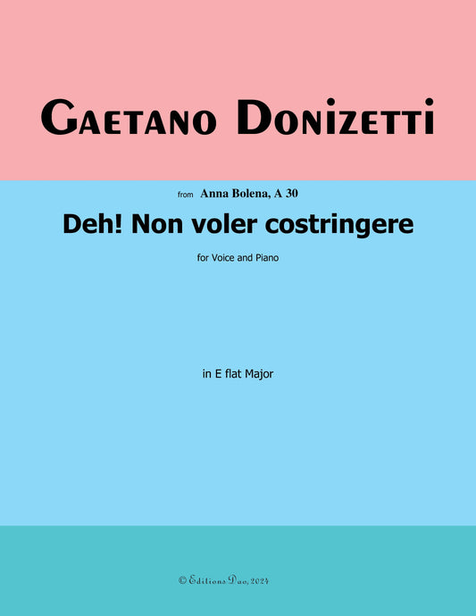 Deh!Non voler costringere, by Donizetti