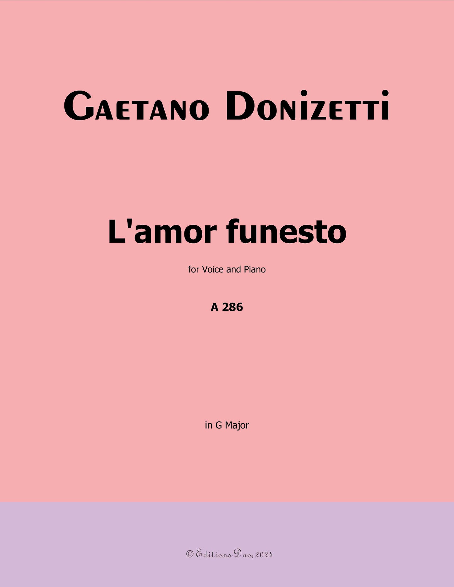 L'amor funesto, by Donizetti