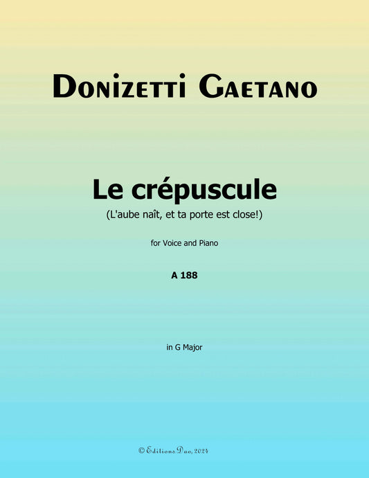 Le crepuscule, by Donizetti