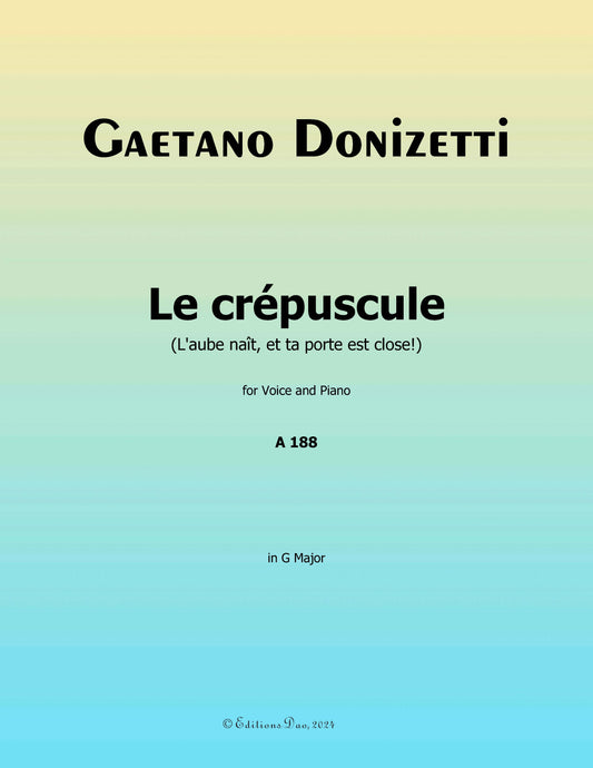 Le crepuscule, by Donizetti