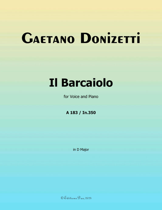 Il Barcaiolo, by Donizetti