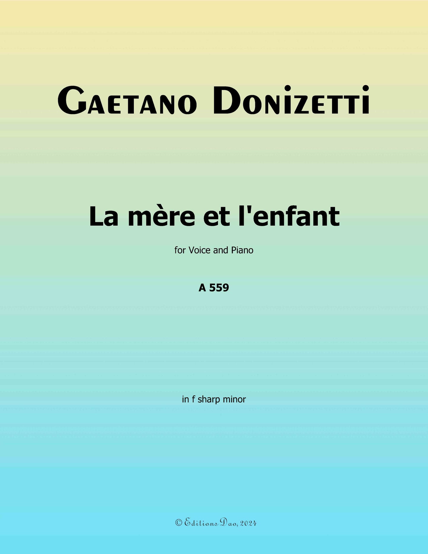 La mère et l'enfant, by Donizetti