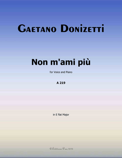 Non m'ami più, by Donizetti