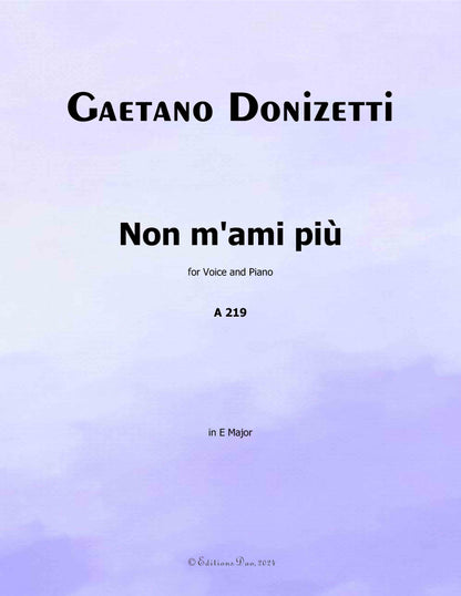 Non m'ami più, by Donizetti