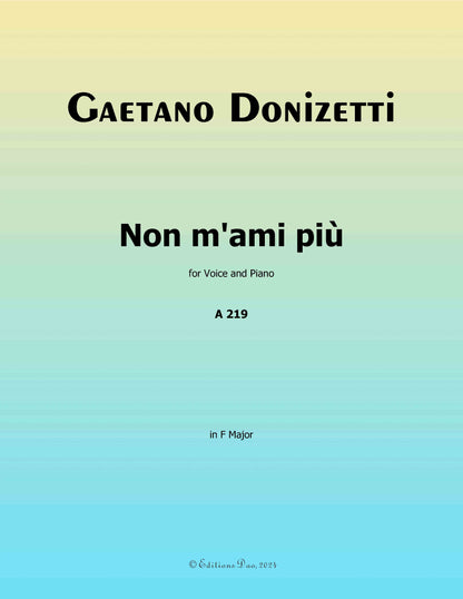 Non m'ami più, by Donizetti