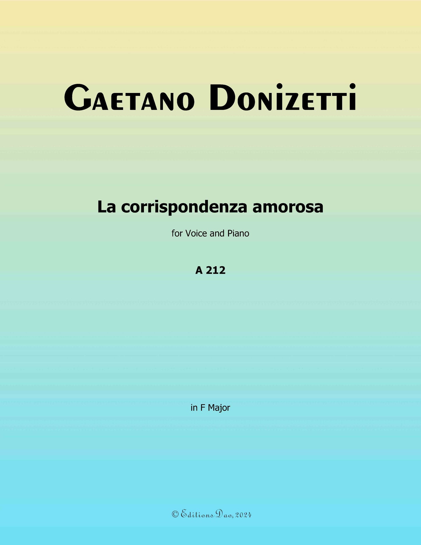 La corrispondenza amorosa, by Donizetti