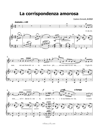 La corrispondenza amorosa, by Donizetti