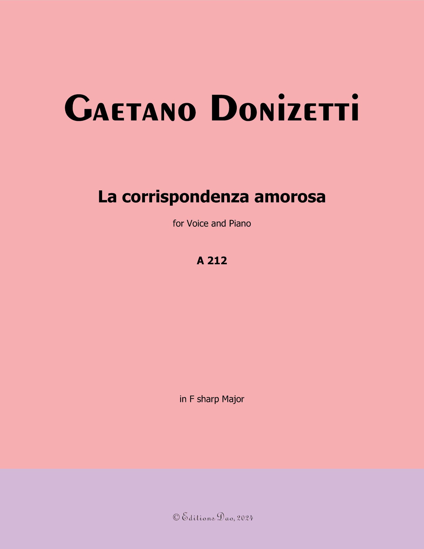 La corrispondenza amorosa, by Donizetti