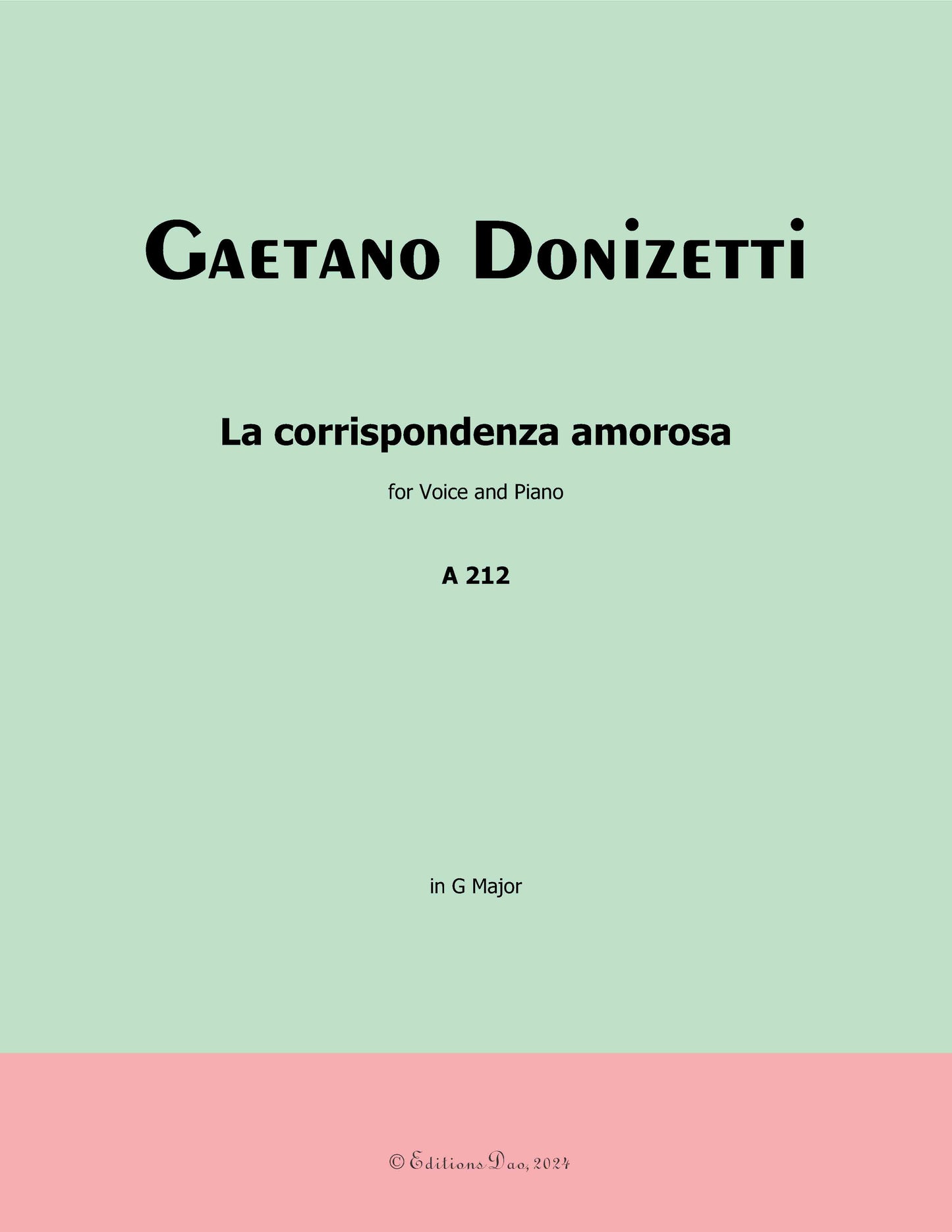 La corrispondenza amorosa, by Donizetti