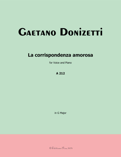 La corrispondenza amorosa, by Donizetti