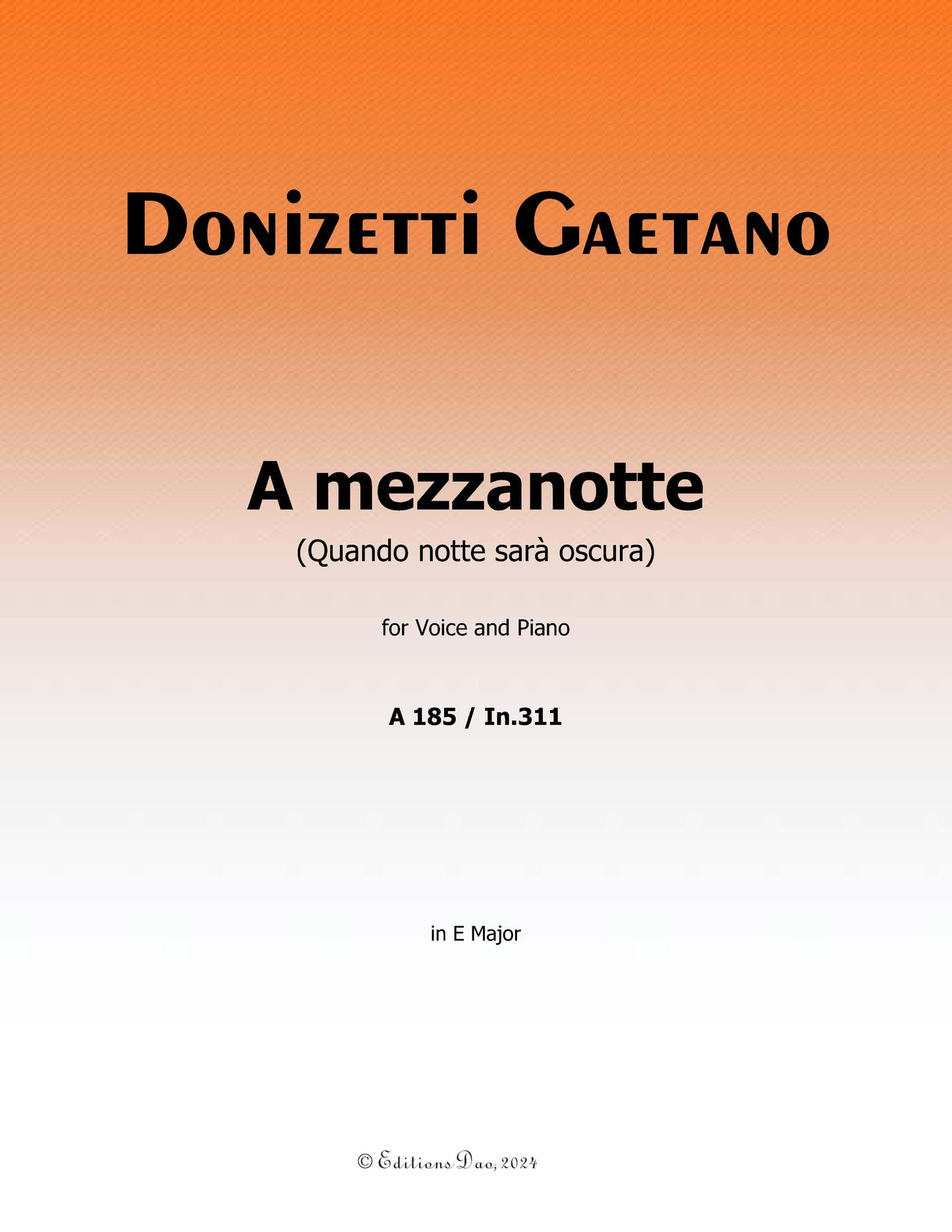 A Mezzanotte by Donizetti