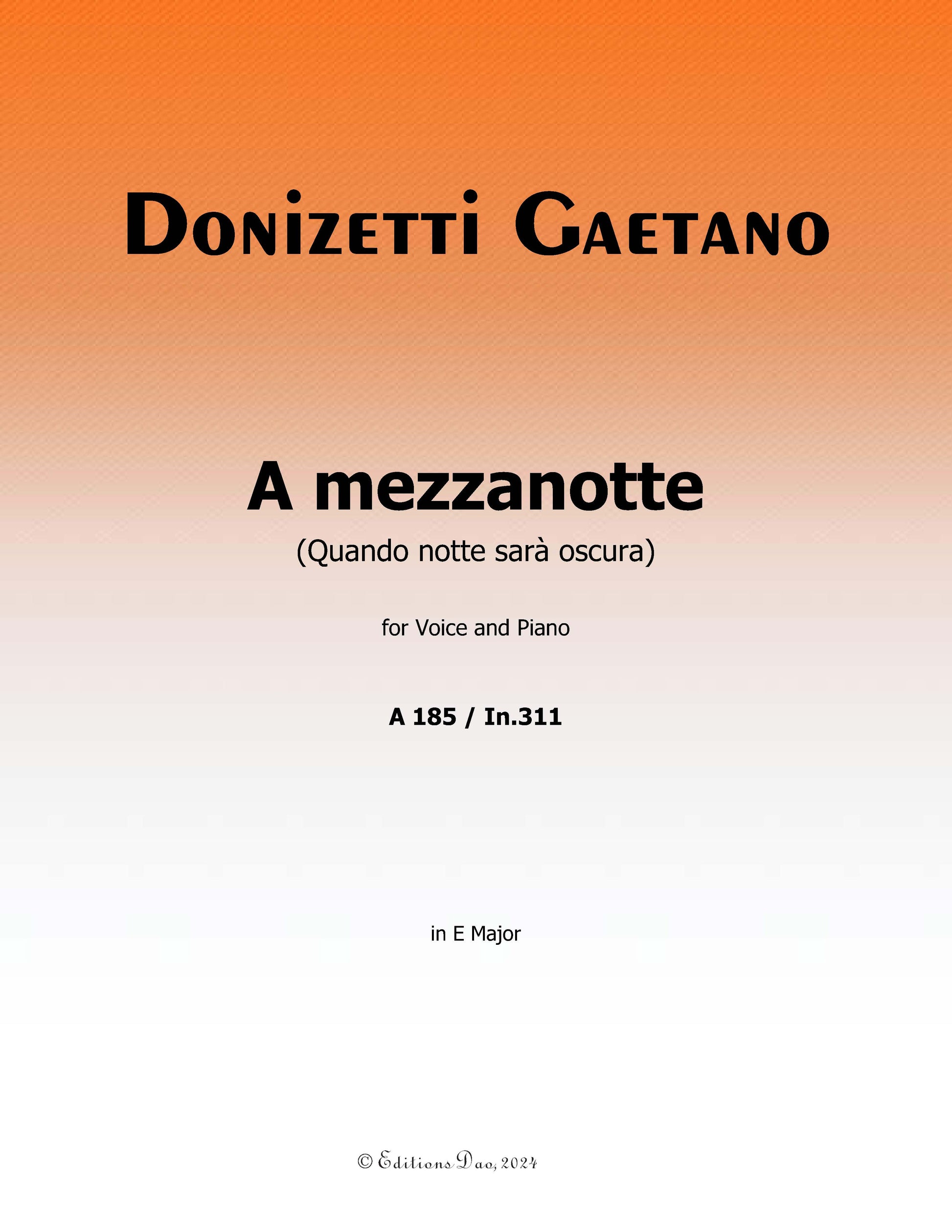 A Mezzanotte by Donizetti