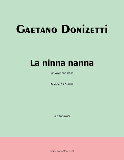 La ninna nanna, by Donizetti