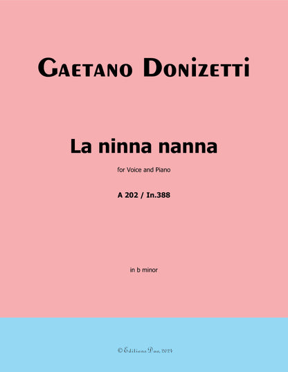 La ninna nanna, by Donizetti