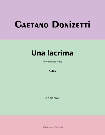 Una lacrima, by Donizetti