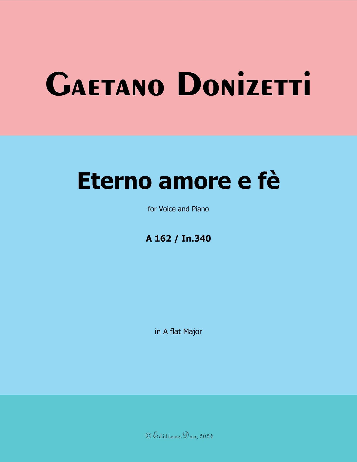 Eterno amore e fè, by Donizetti