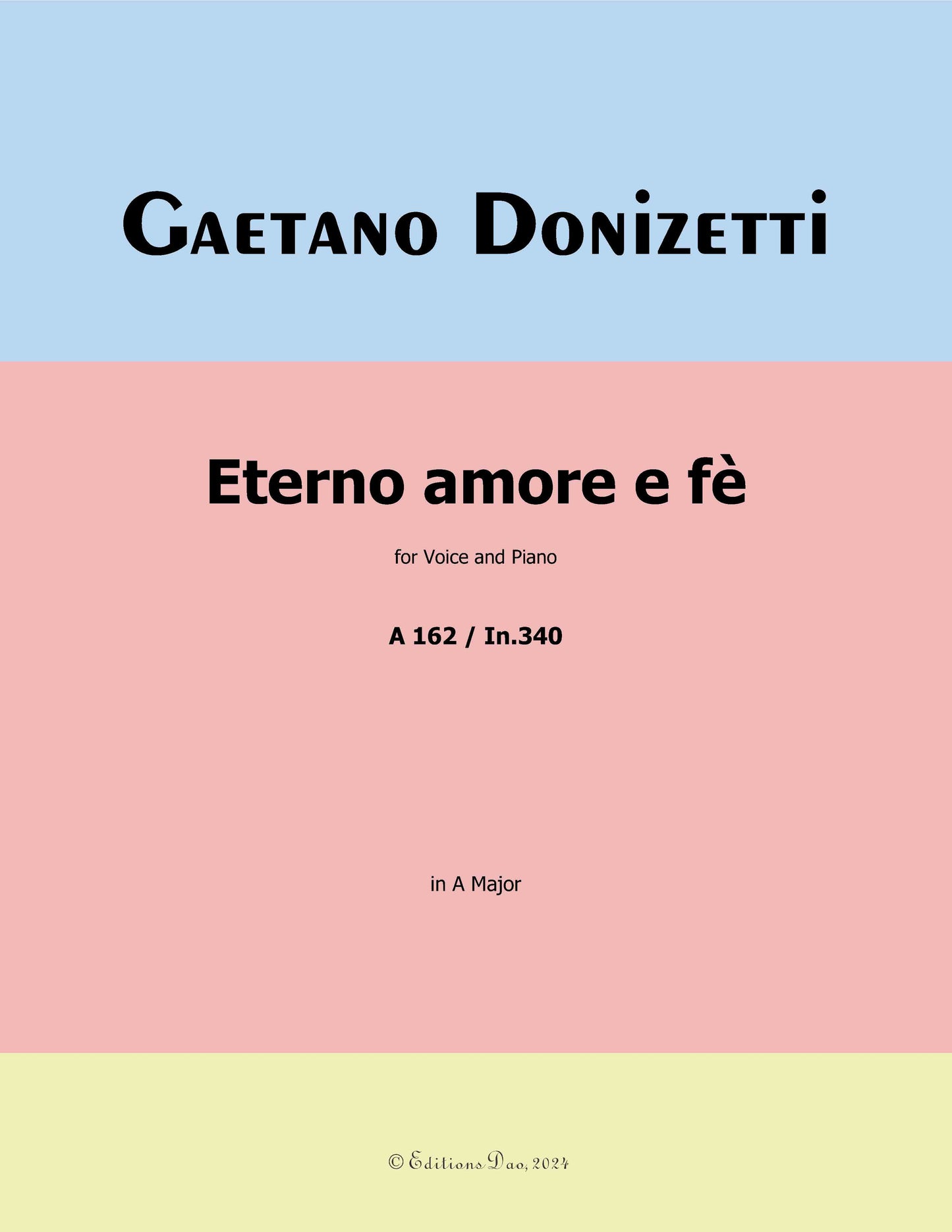 Eterno amore e fè, by Donizetti