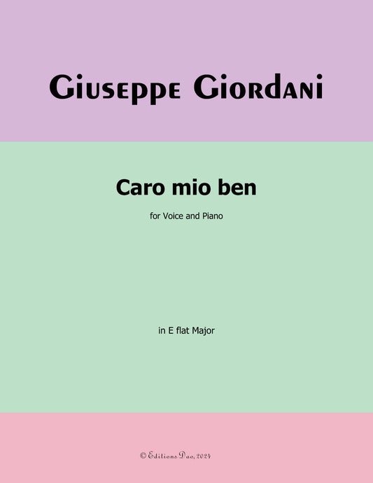 Caro Mio Ben by Giordani