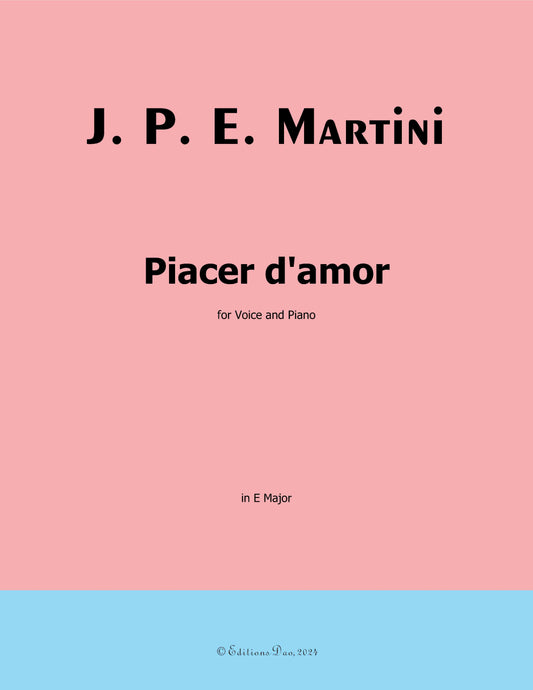 Plaisir d'Amour, by Martini