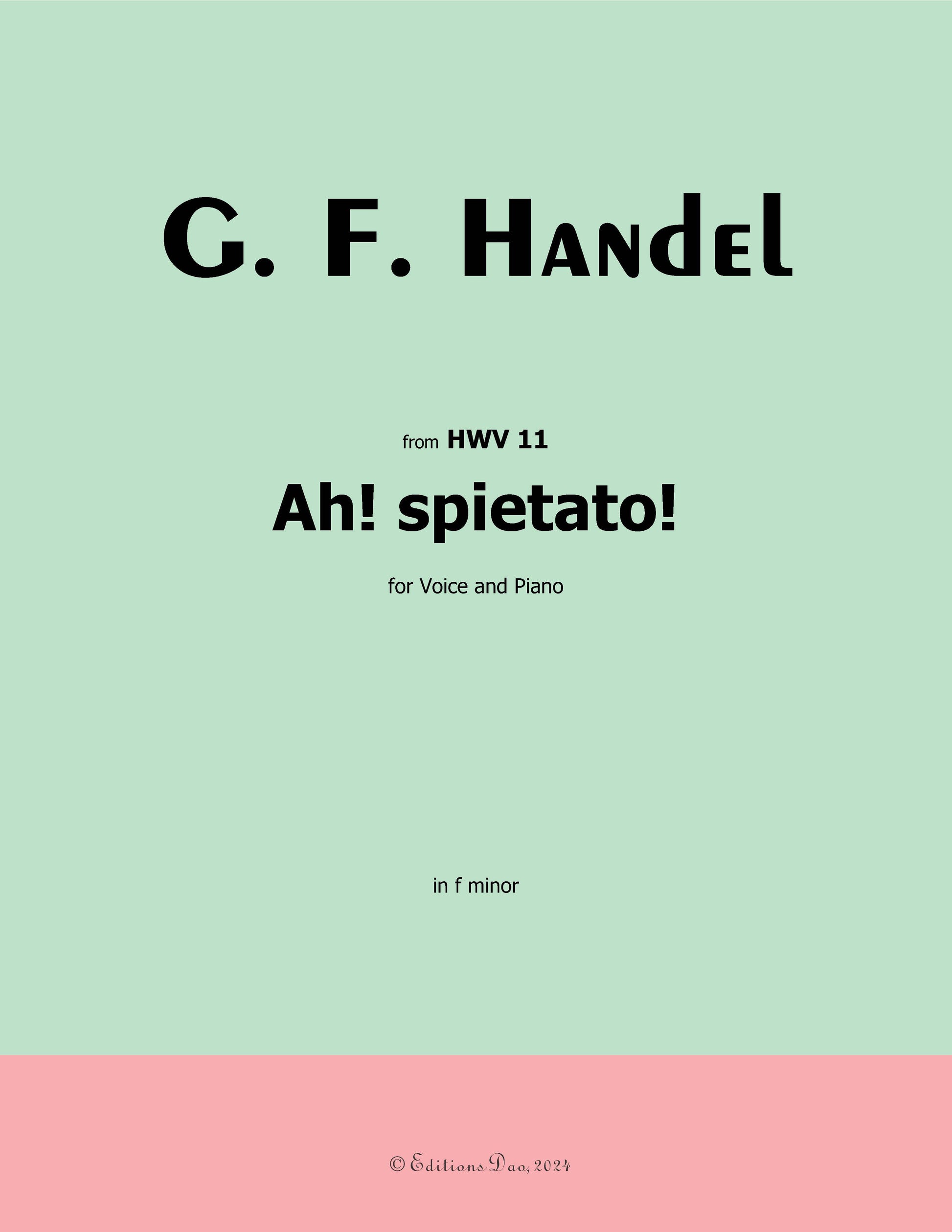 Ah! Spietato! by Handel 