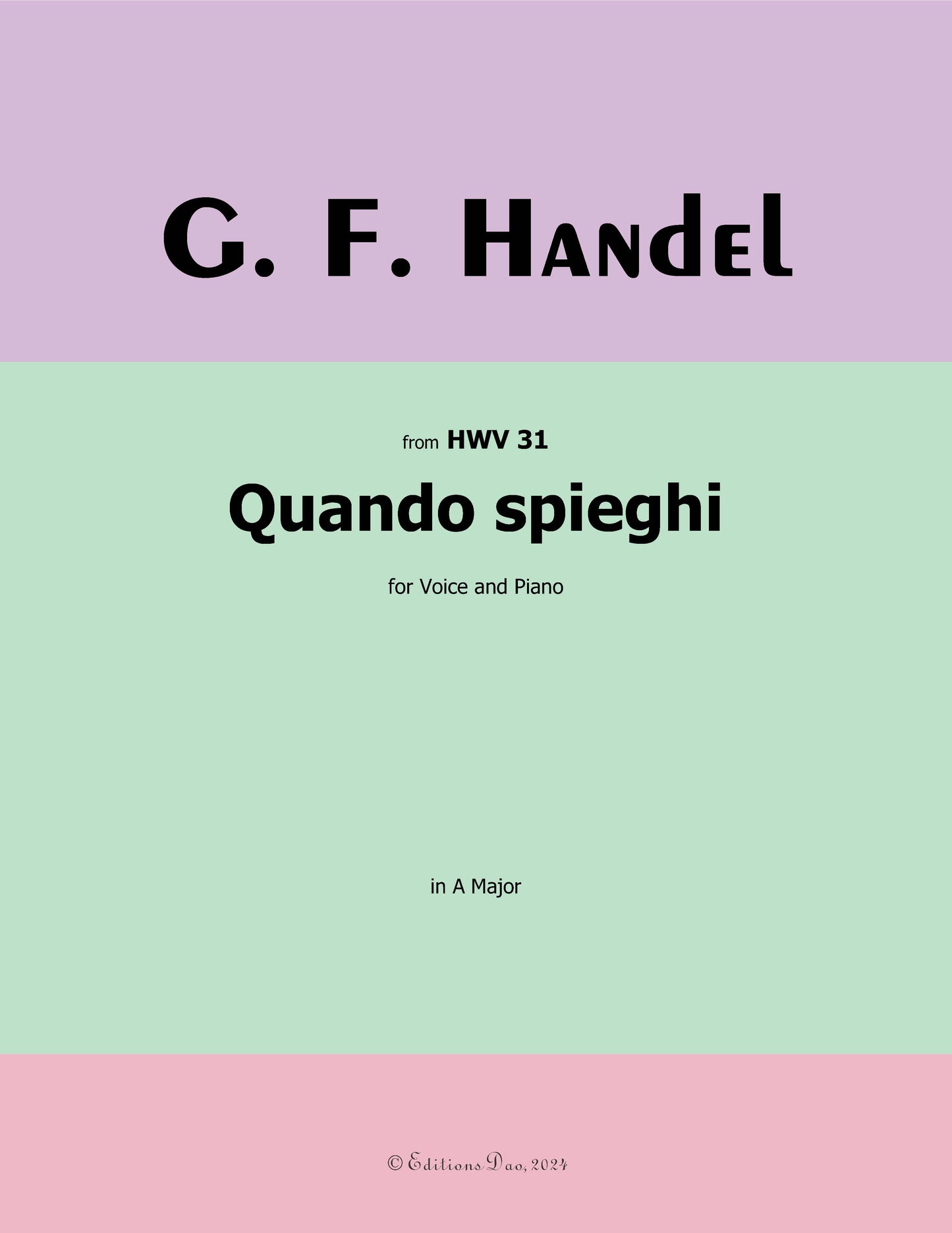 Quando spieghi, by Handel