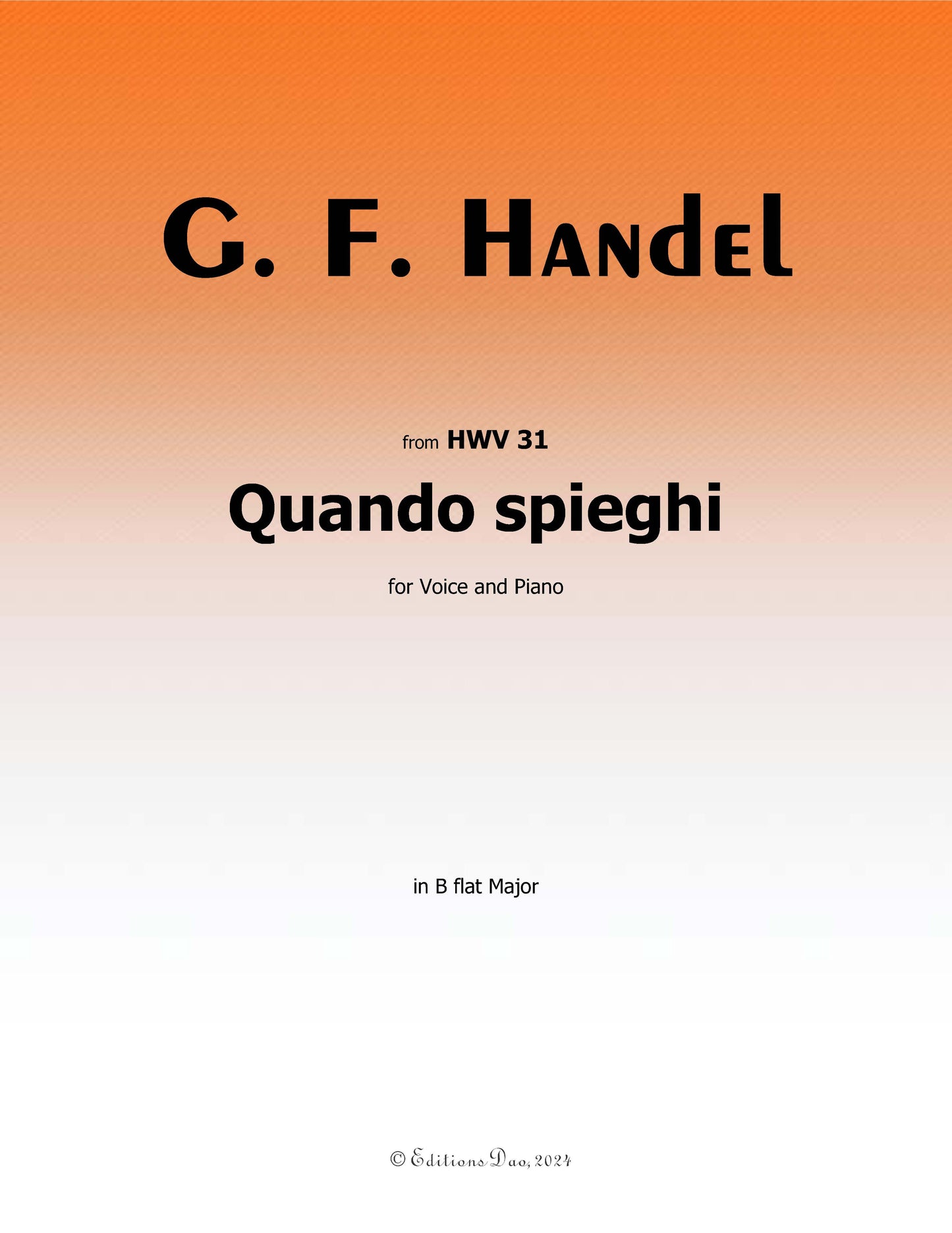 Quando spieghi, by Handel