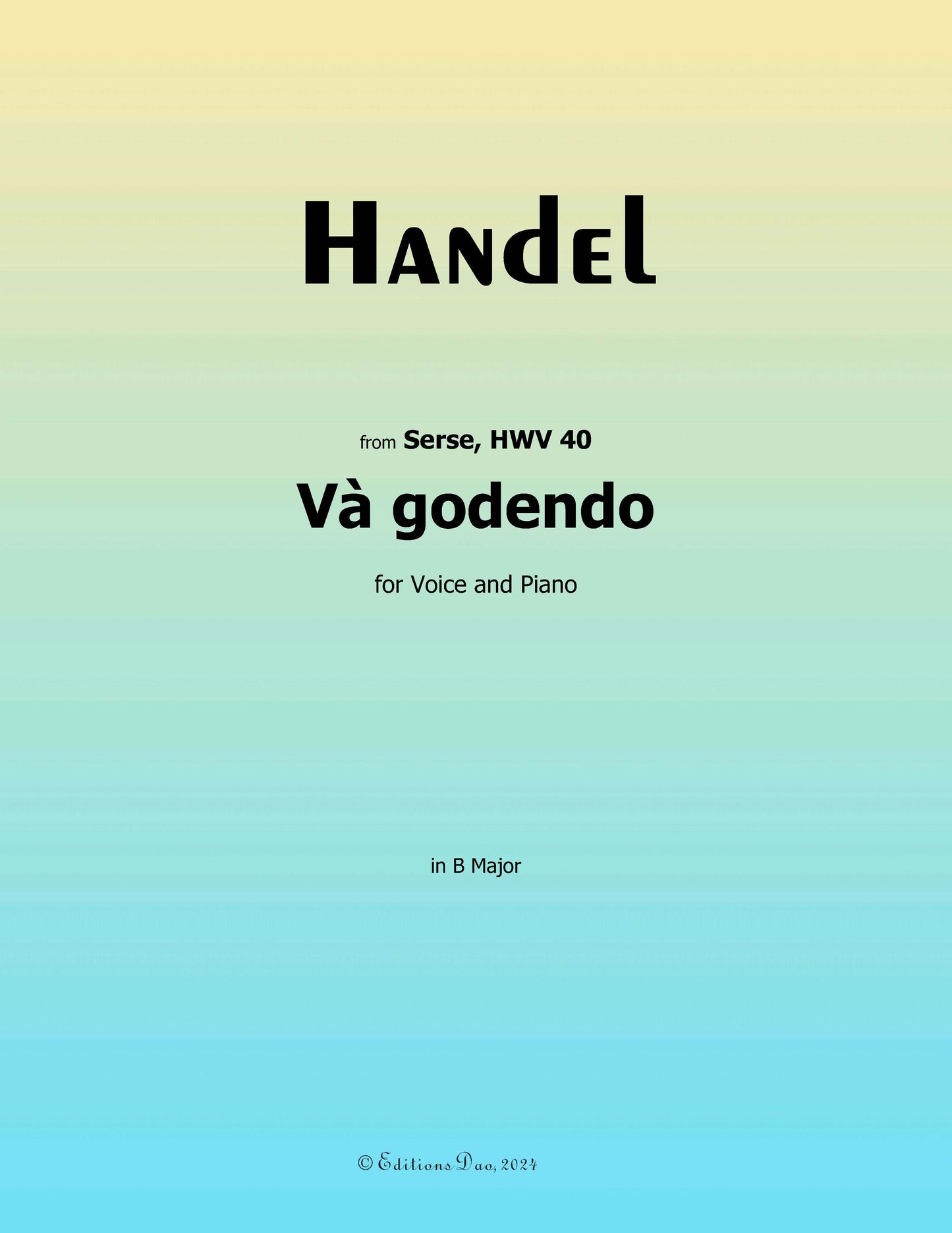 Và godendo, by Handel