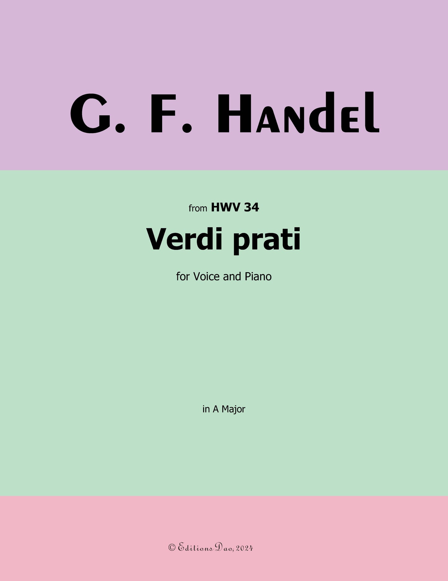 Verdi prati, by Handel