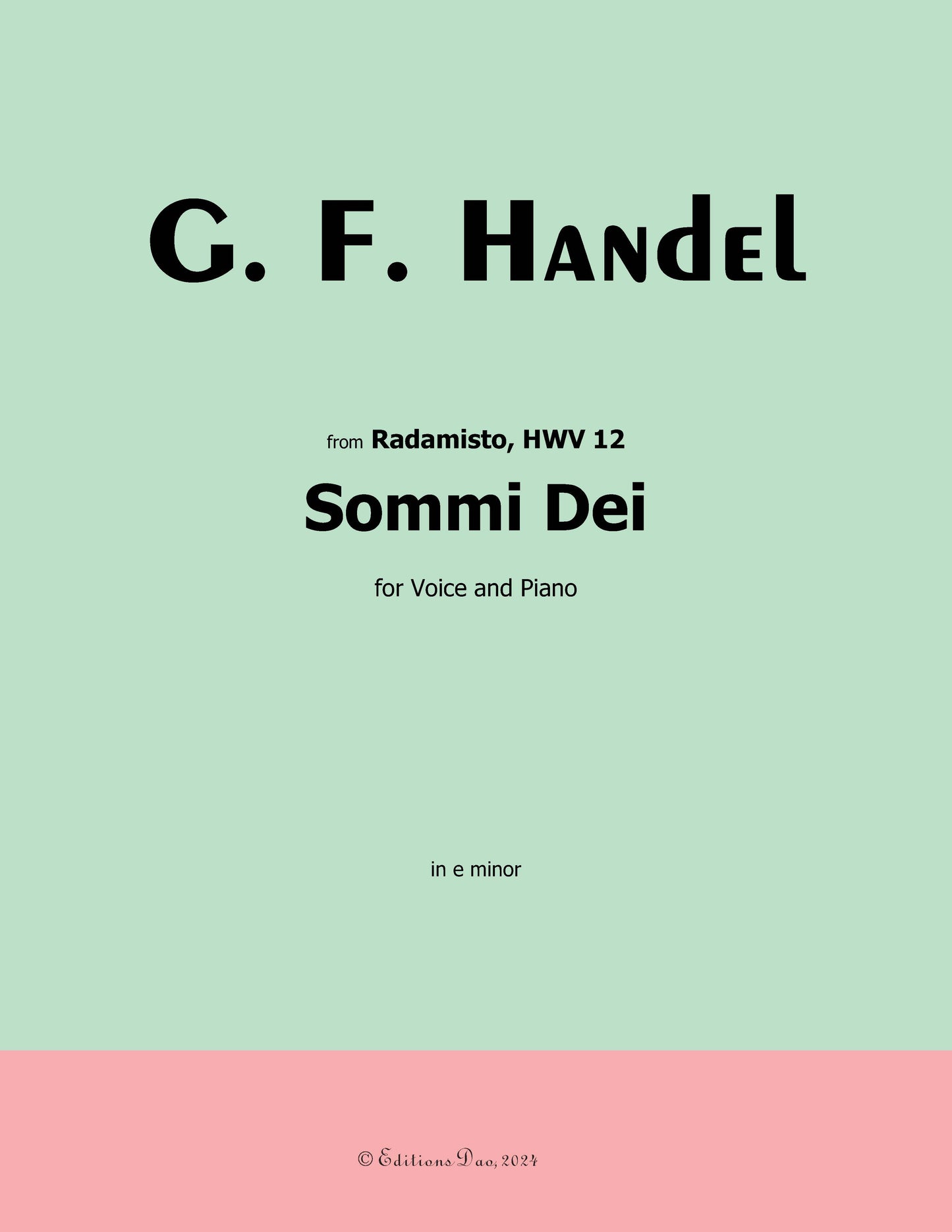 Sommi Dei, by Handel