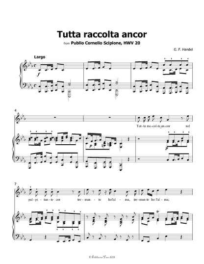 Tutta raccolta ancor, by Handel