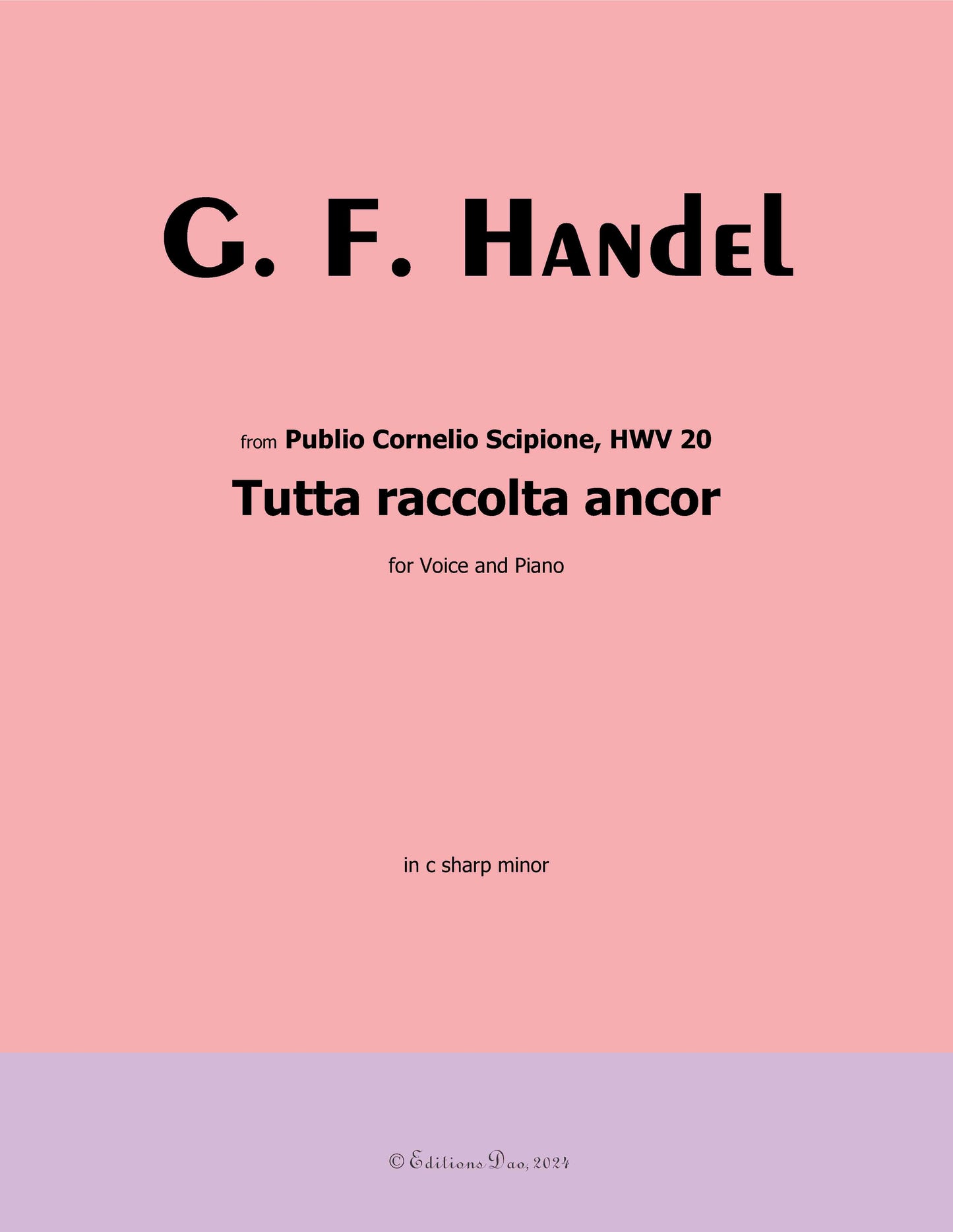 Tutta raccolta ancor, by Handel