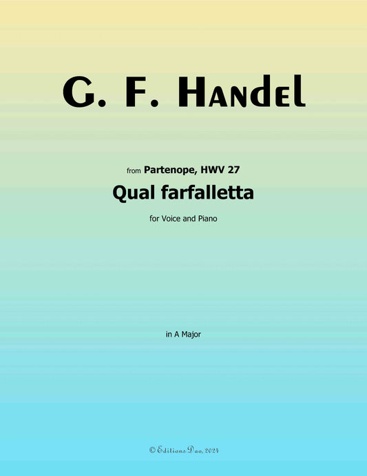 Qual farfalletta, by Handel