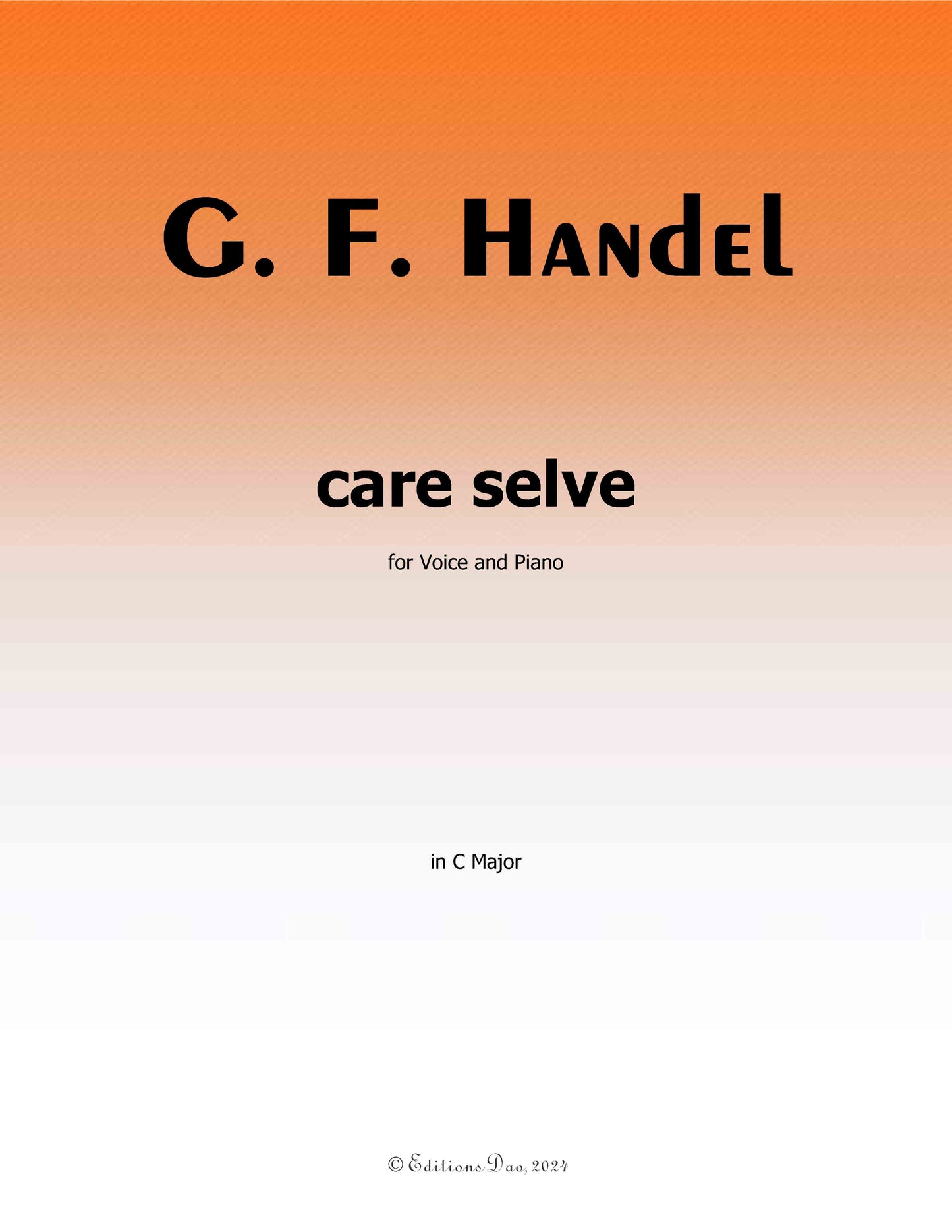 Care selve, by Handel