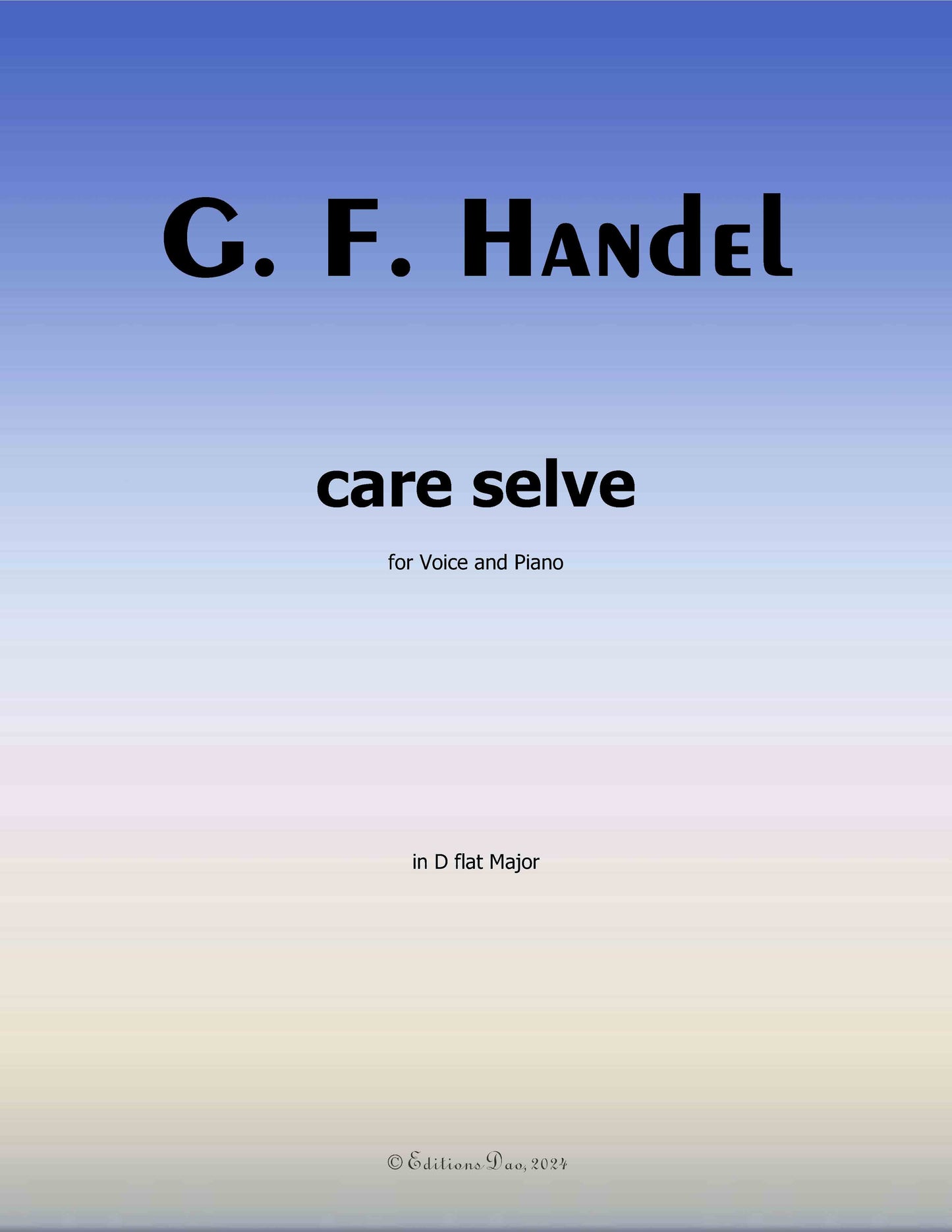 Care selve, by Handel