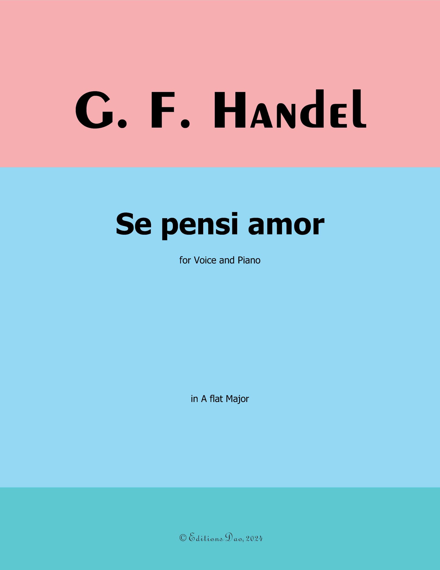 Se pensi amor, by Handel