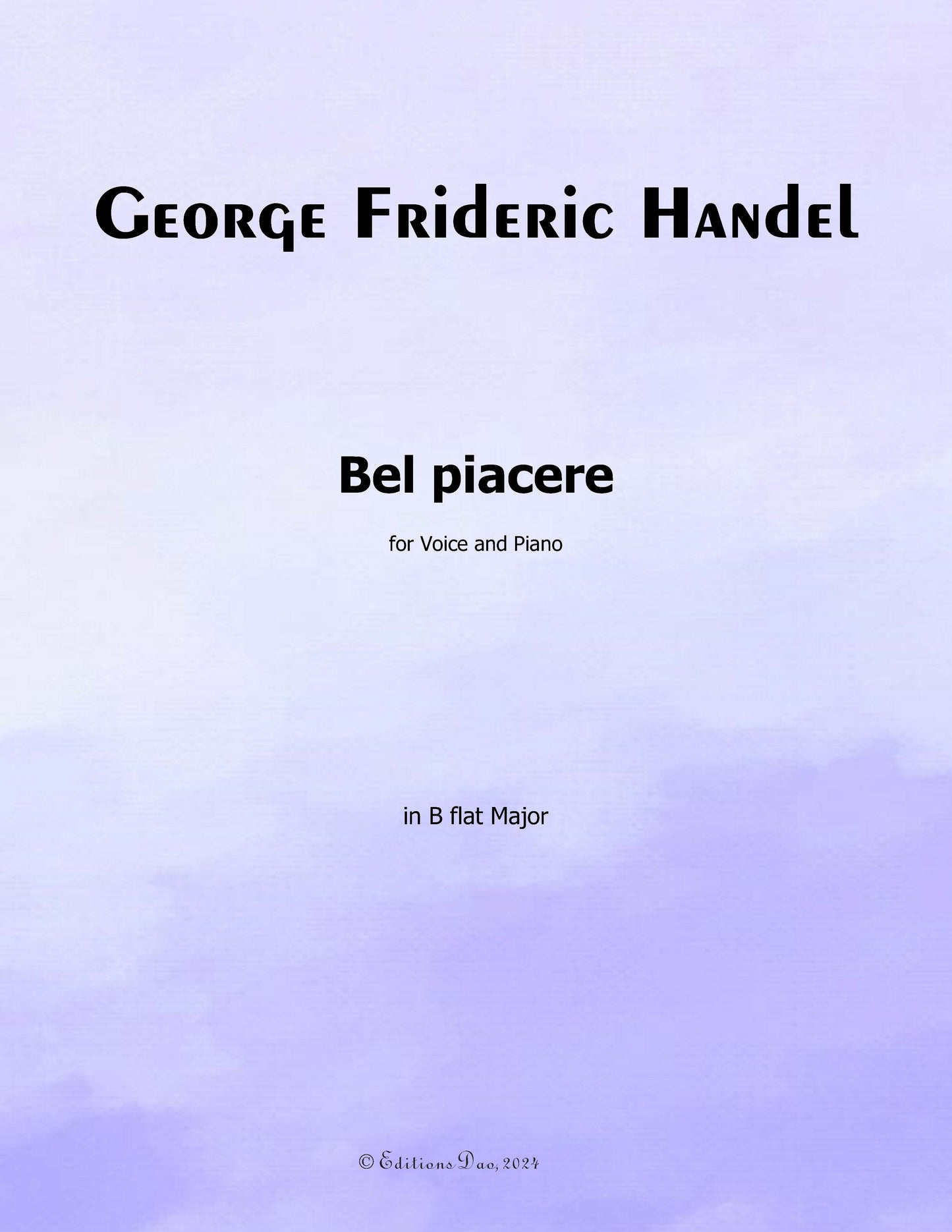 Bel piacere,by Handel