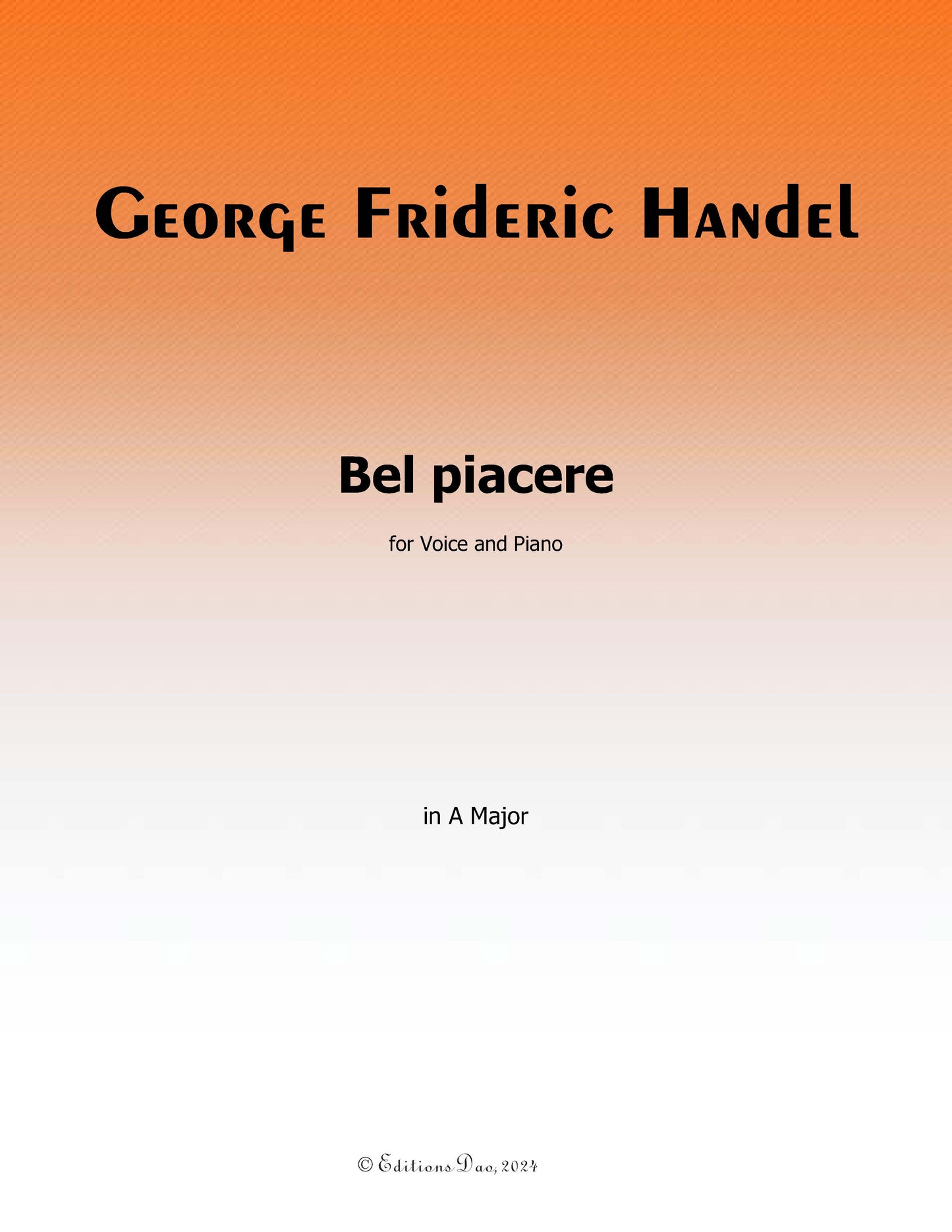 Bel piacere,by Handel