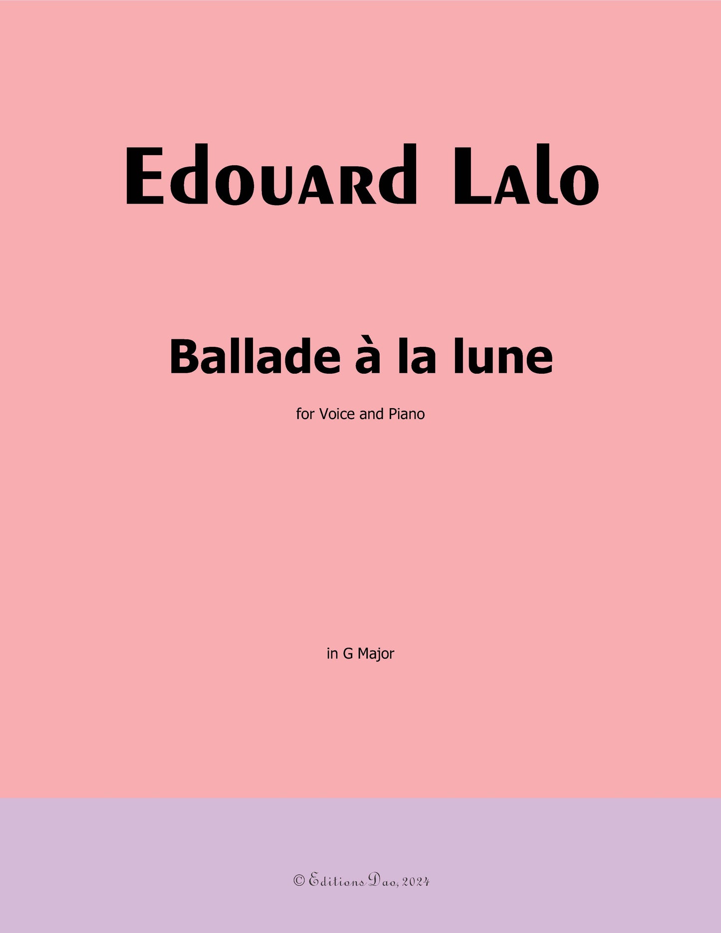 Ballade à la lune, by Lalo