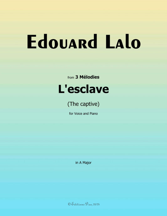 L'esclave, by Lalo