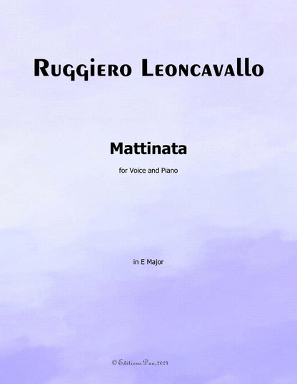 Mattinata,by Leoncavallo