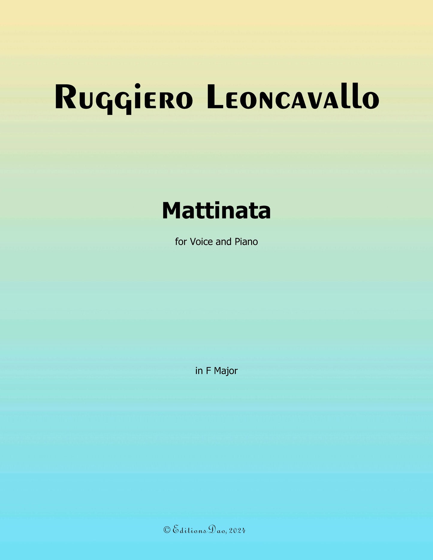 Mattinata,by Leoncavallo