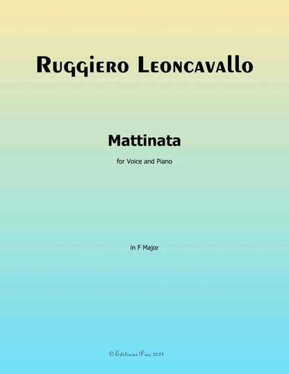 Mattinata,by Leoncavallo