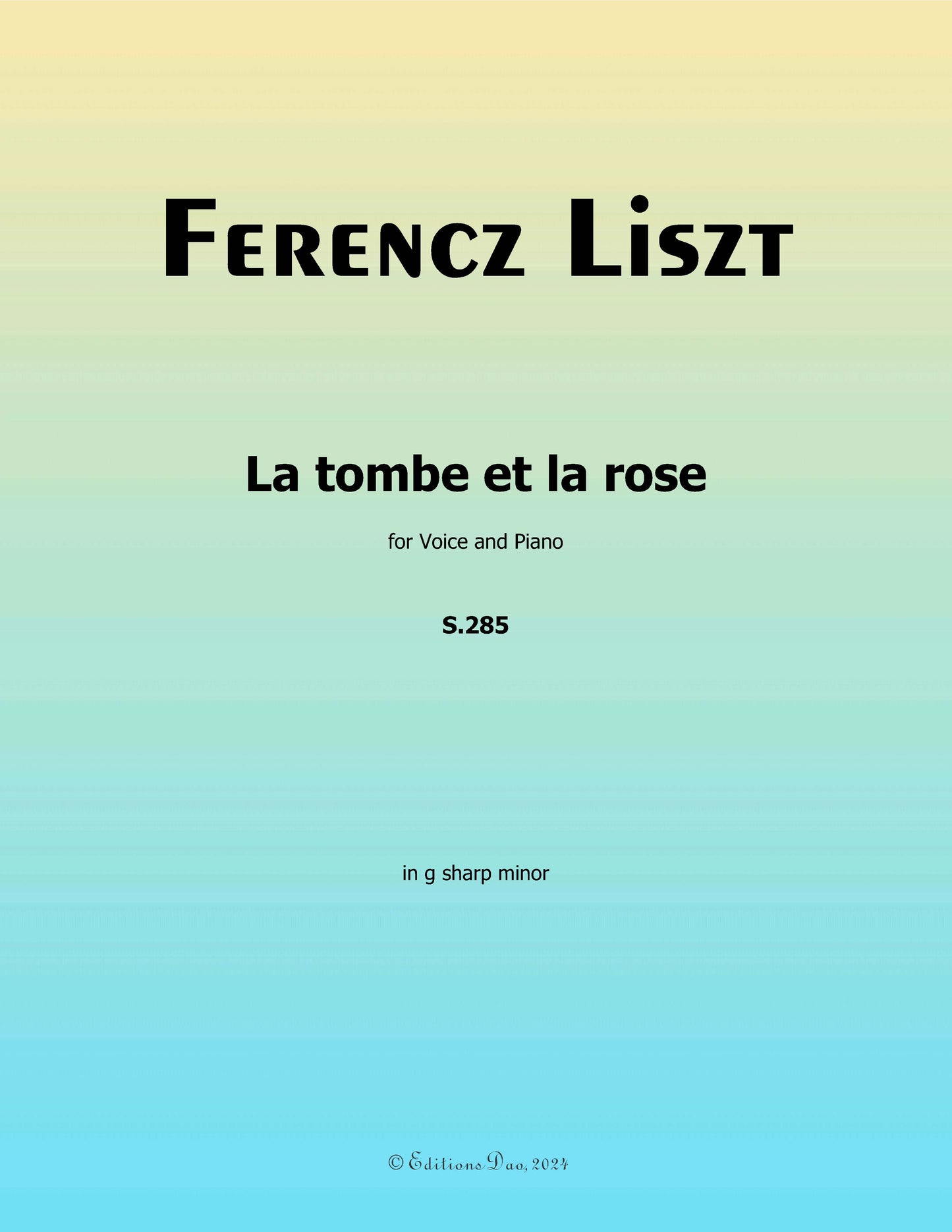 La tombe et la rose, by Liszt